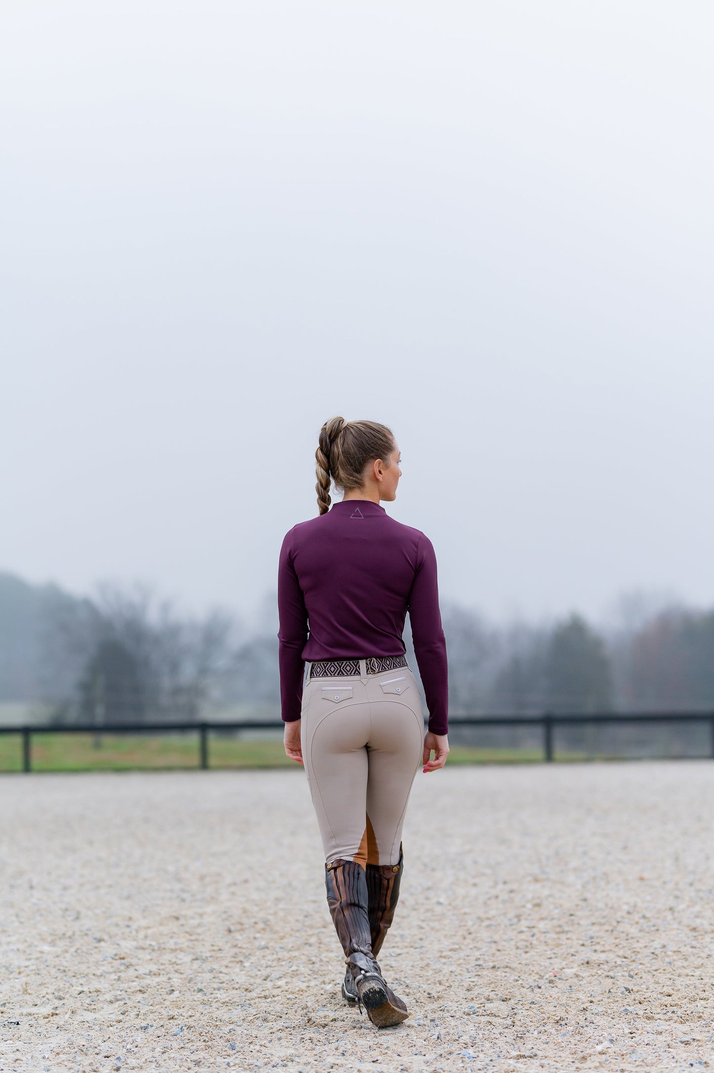 Ellany Patton Side Zip Pullover - Bordeaux