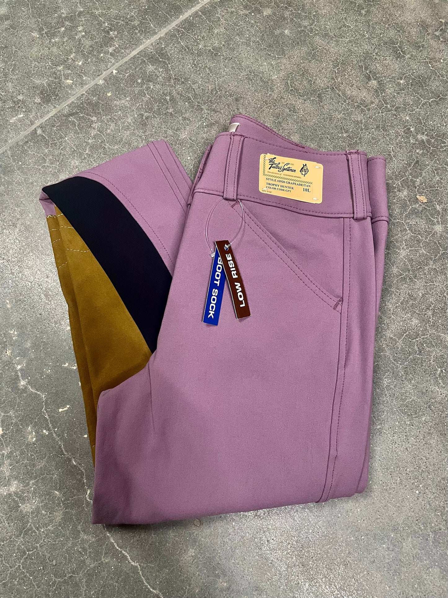 Tailored Sportsman 3920 Girls Bootsock FZ - Grapeade/Tan