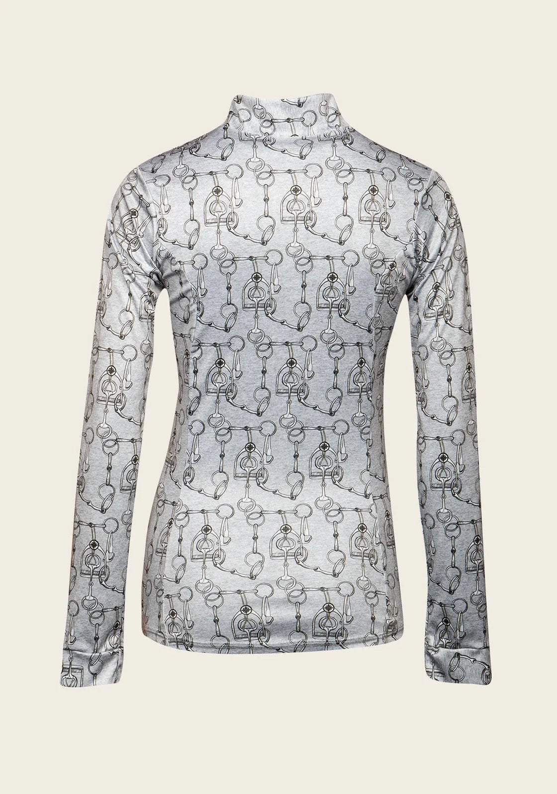Espoir Melange Bits Quarter Zip Sun Shirt Size XXL