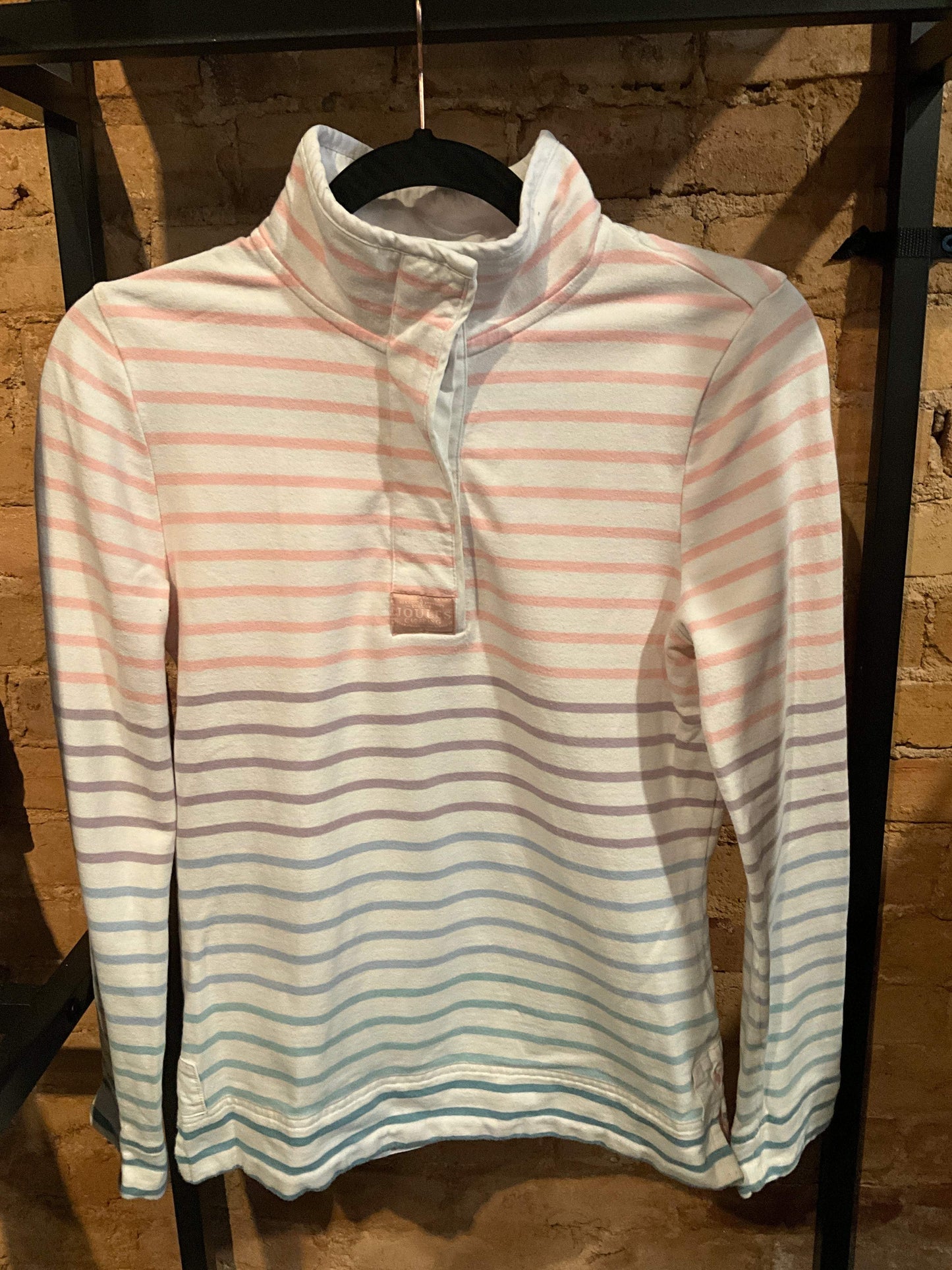 Joules Striped Long Sleeve Polo Size 4 US
