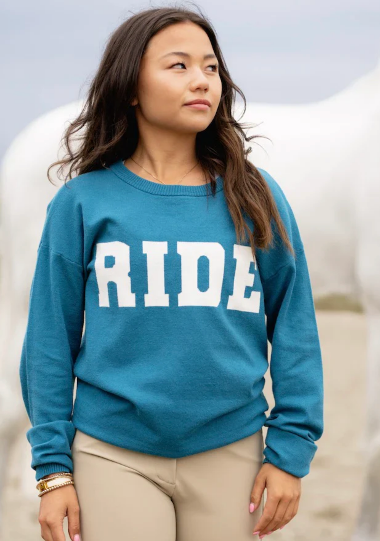 TKEQ RIDE Crewneck Sweater