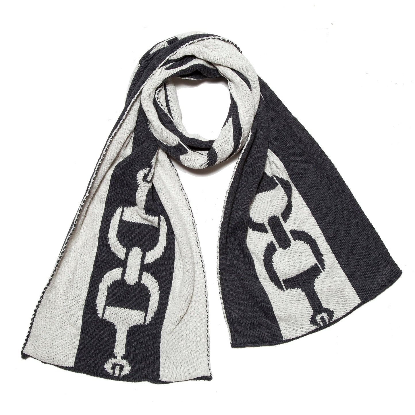 Snaffle Bit Striped Scarf